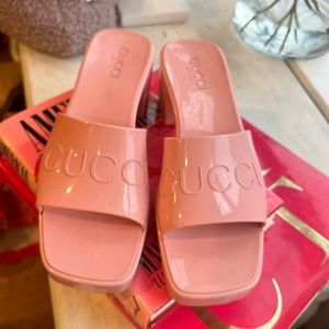 Pink Gucci Polly Pocket Slides